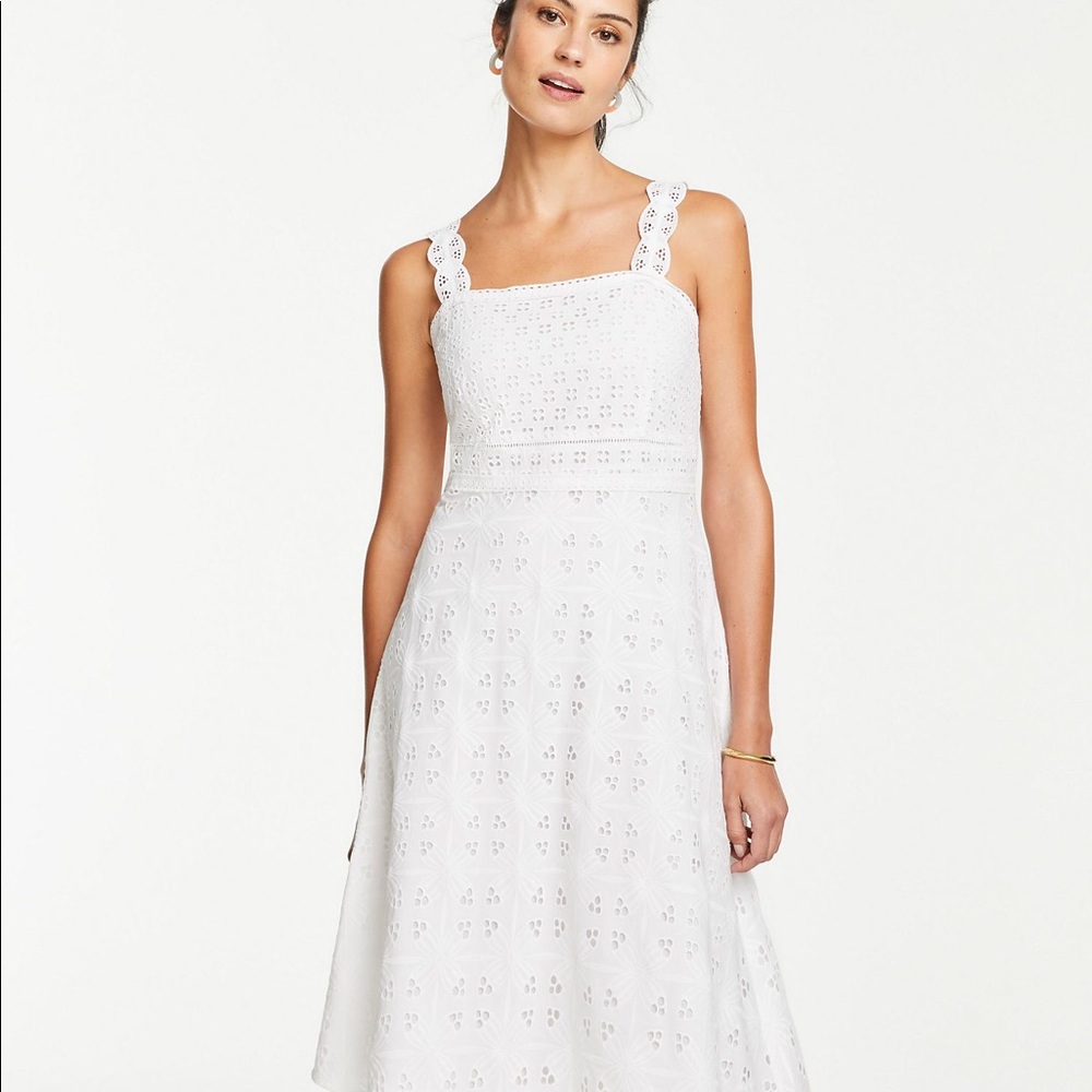 NWT Ann Taylor Eyelet Dress. Retails $179